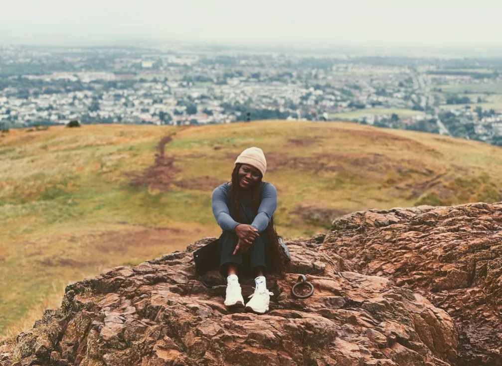 A picture of Moronfolu Olufunke at Arthur's Seat, Scotland